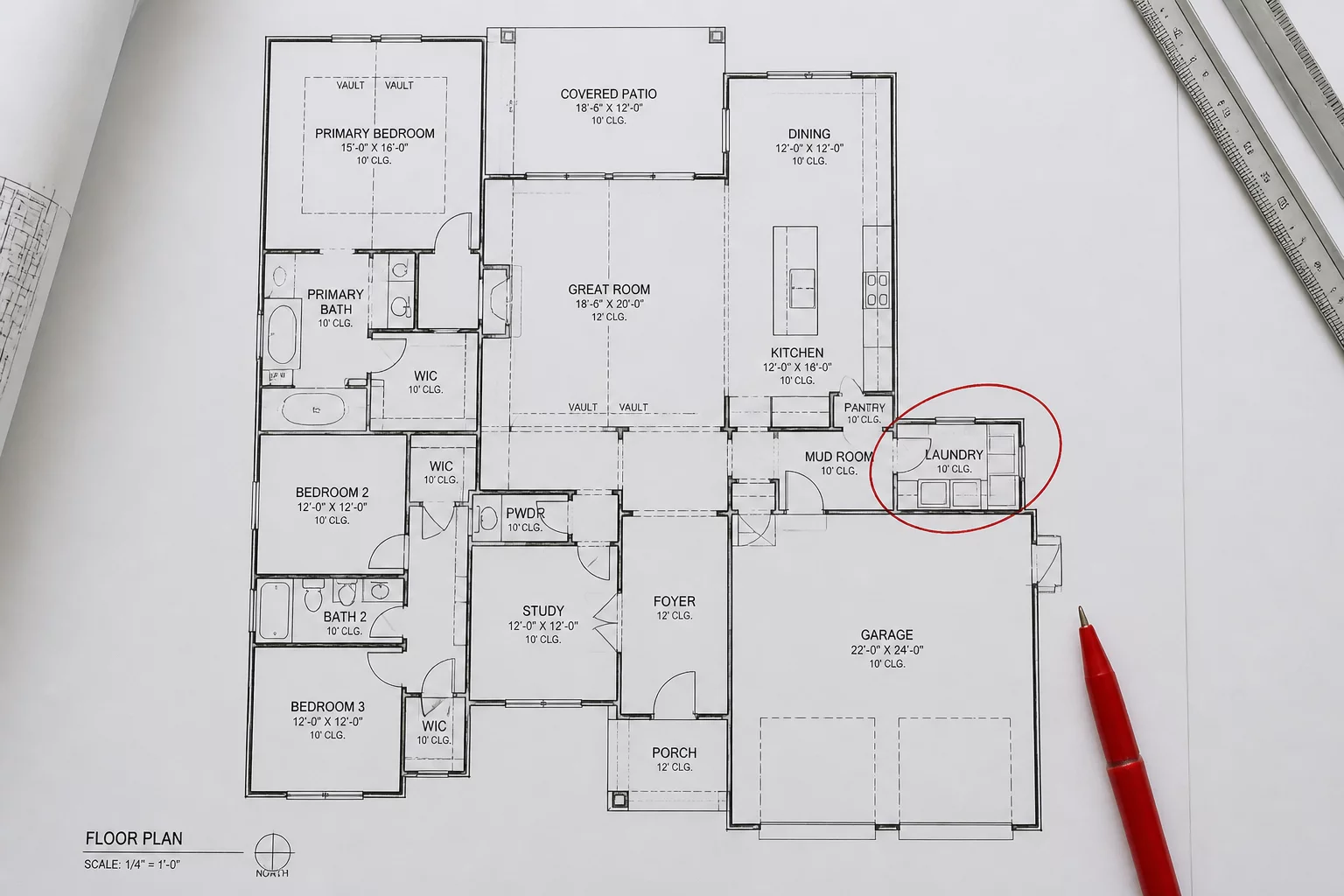 The Misplaced Laundry Room layout example