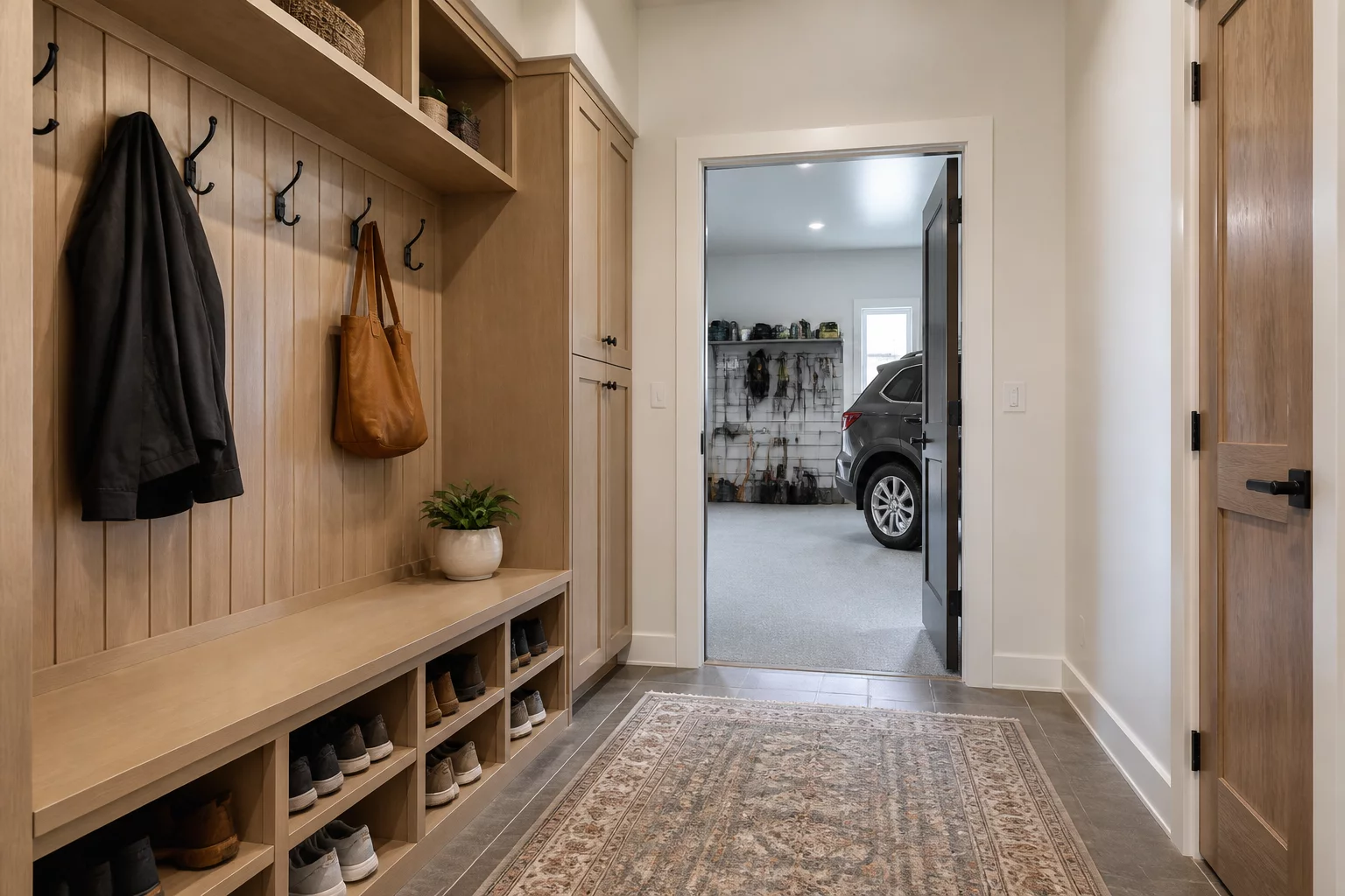 Garage Entry and Household Flow transition zone design