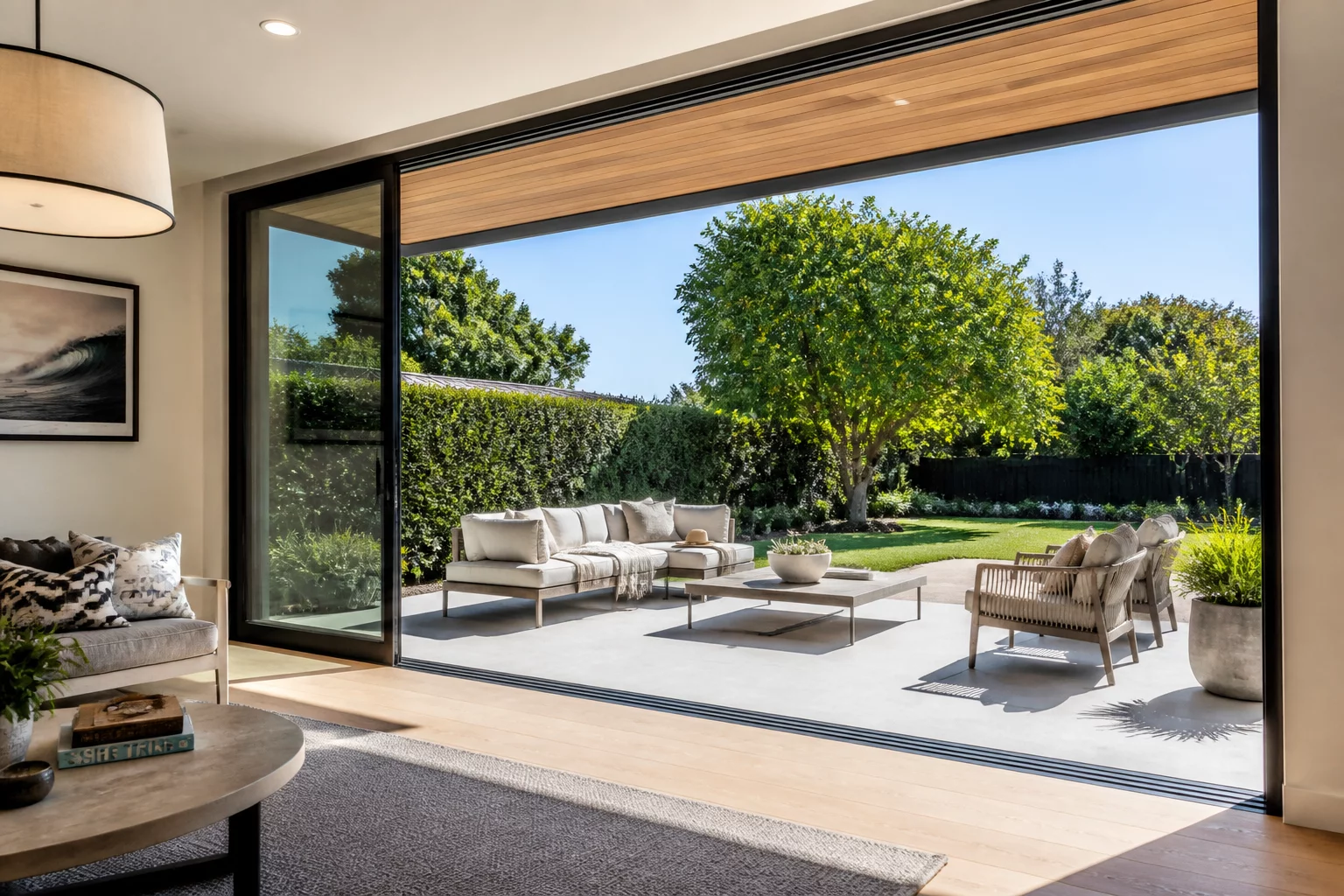 Outdoor Living Access patio threshold design